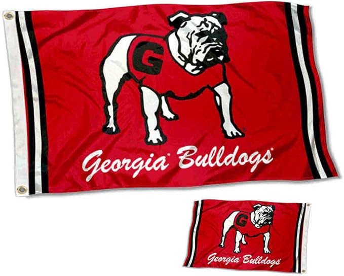 Georgia Bulldogs Throwback Vintage Double Sided Flag