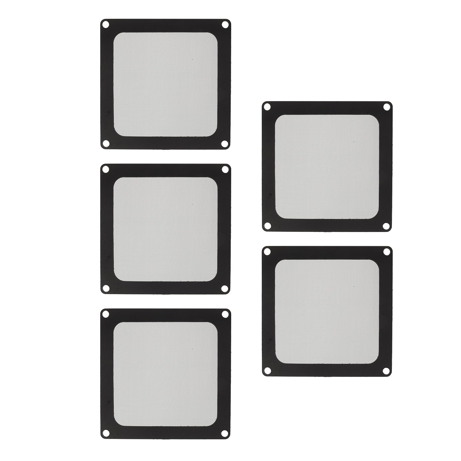 Confezione da 5 Filtri Antipolvere per PC da 90 Mm per Ventola di Raffreddamento del Computer, Copertura Filtro in Rete Antipolvere con Telaio Magnetico