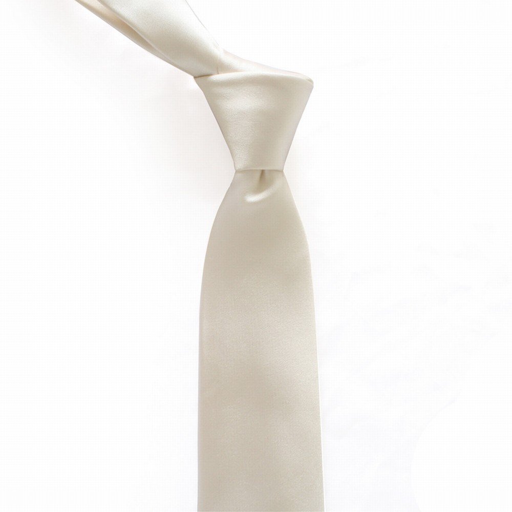 Corbata de Seda de Seda de Los Hombres de 7 cm de Ancho Versión Del Vestido Profesional,Blanco,145 * 7 * 3.5 cm