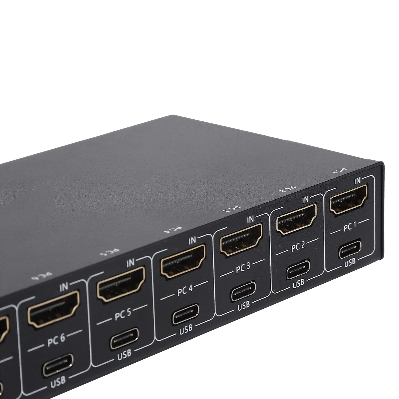Splitter HDMI 8 in 1 Out, Alimentatore USB 5V 4K Switcher HDMI Telecomando Convertitore KVM con Cavo Plug And Play Supporto Funzione DDC