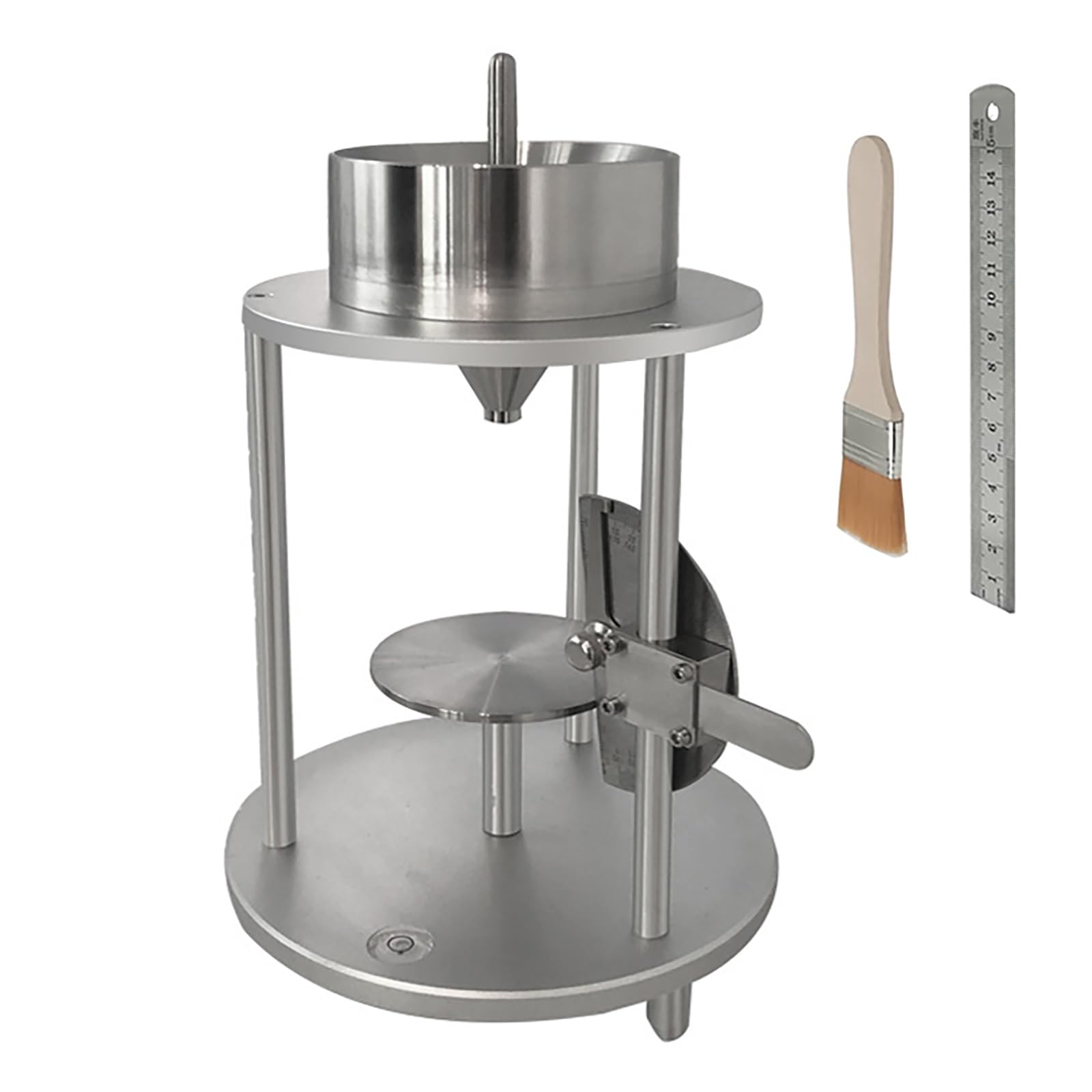 XNXYSMKJ Powder Flow Repose Angle Tester with 60° Taper for Material Accumulation Measurement,Equipped with a Built-in, High-precision Bubbles Level