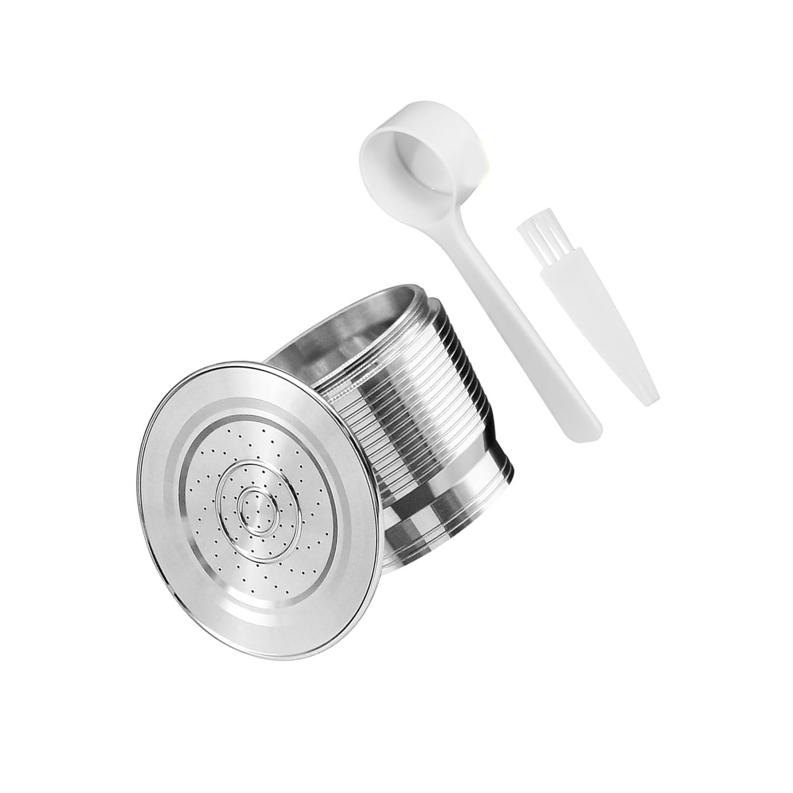 Piceioep Modern Aesthetic Stainless Steel Coffee Pods Cup with Lid Accessory Practical Coffee Accessories Pods