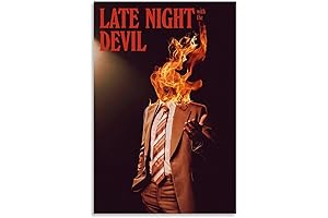 Unframed 12x18" Canvas Wall Art: LLXXHHHEY Late Night with The Devil Movie Poster