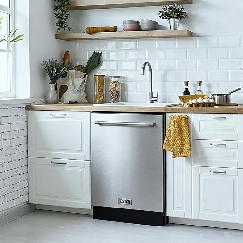 Miniatura 4 de Lavaplatos integrado de 24 pulgadas, control superior, 8 programas de lavado, lavadora deslizante con tercer estante, gran capacidad de 15 ajustes