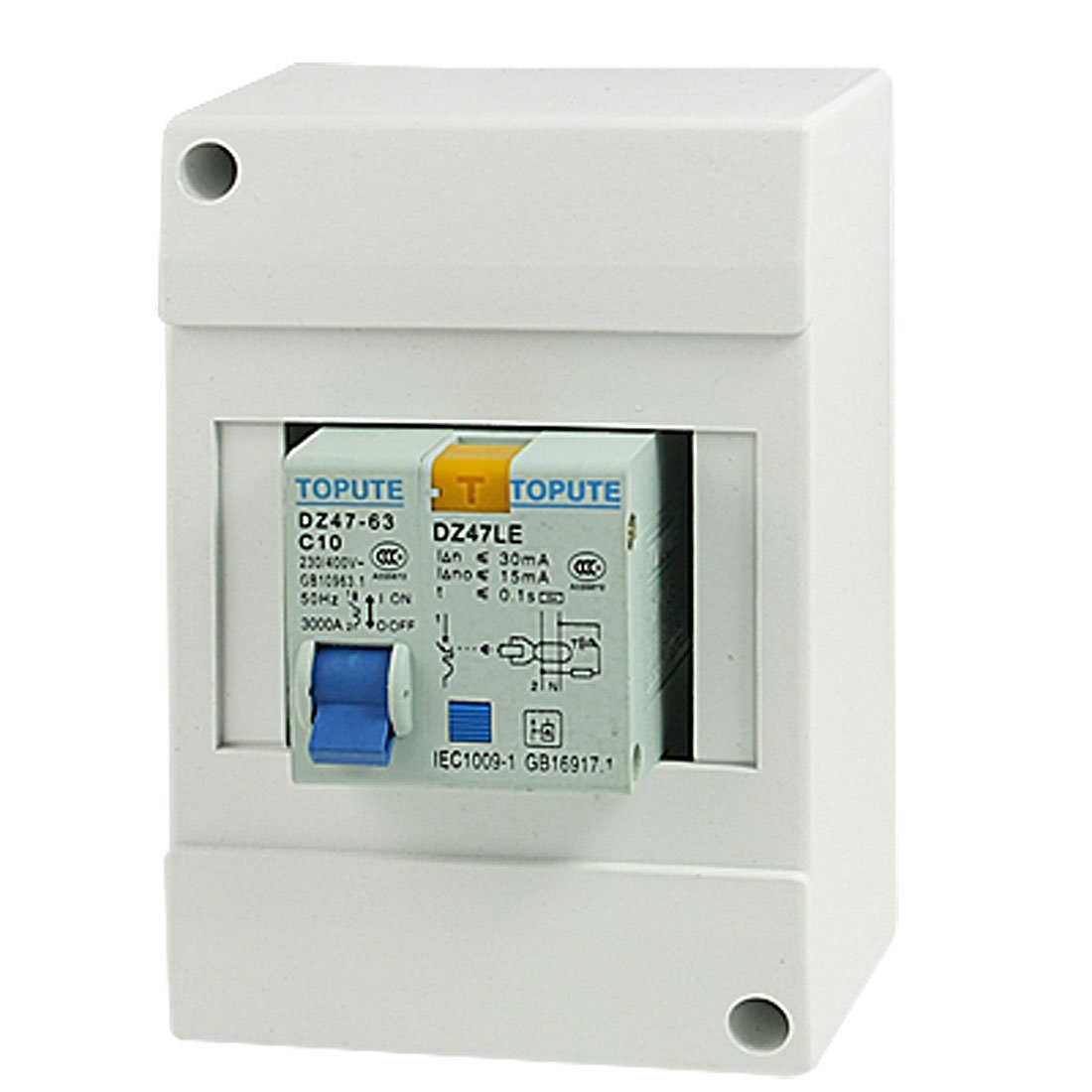 Mini disjoncteur 10A protège contre les fuites et surcharges AC 230/400V