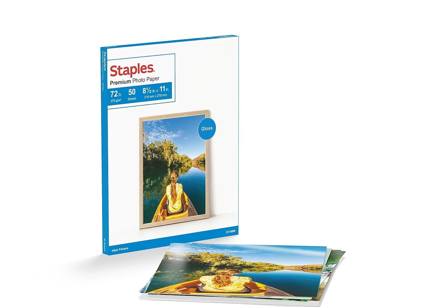 Staples Premium Glossy Photo Paper 8.5-Inch x 11-Inch 50/Pack