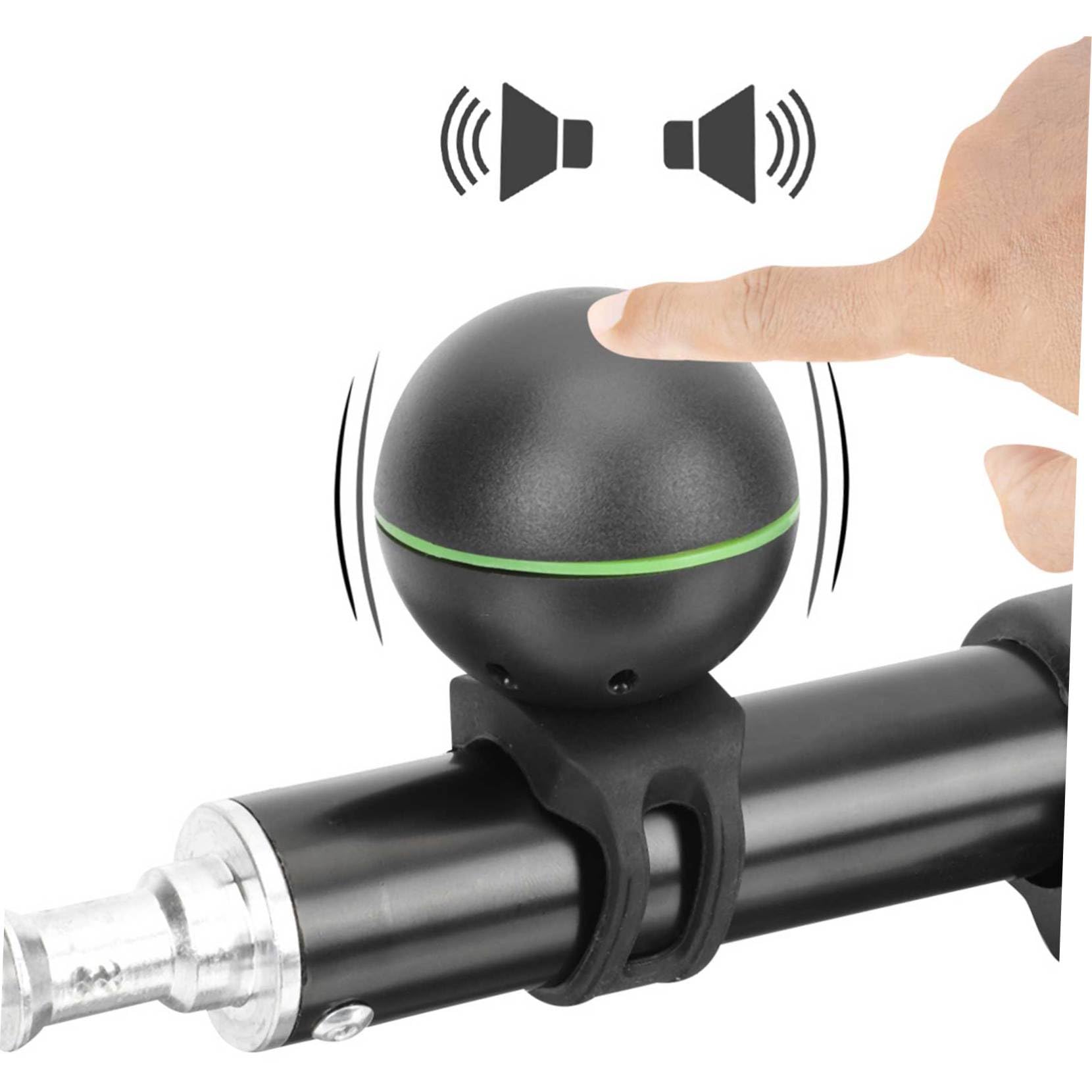 BESPORTBLE Lot De 4 Sonnettes De Guidon Électroniques pour Vélo De Montagne Très Puissantes avec Sangle en Silicone pour Cyclisme en Plein Air Accessoires De Sécurité