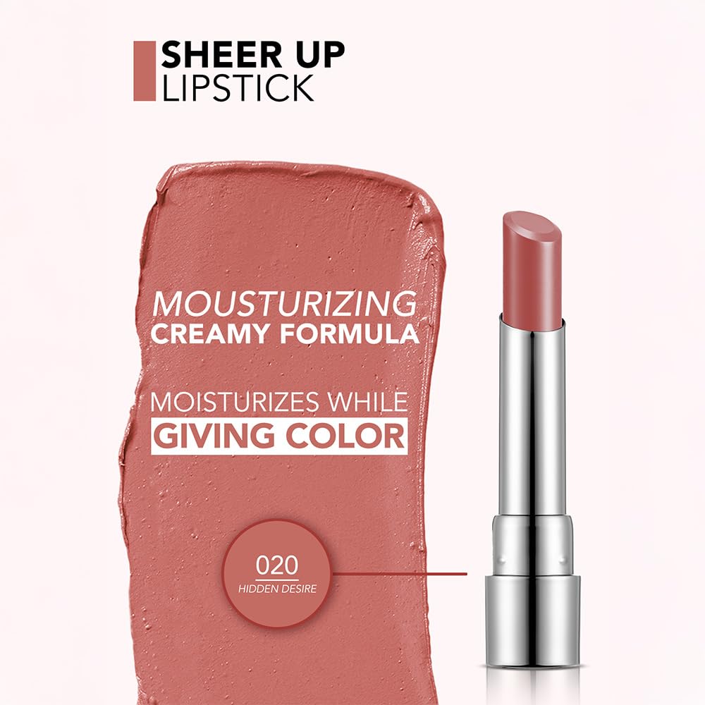 Flormar Nemlendirici Parlak Ruj - Sheer Up Sls. - 020 Hidden Desire (3 paketi)