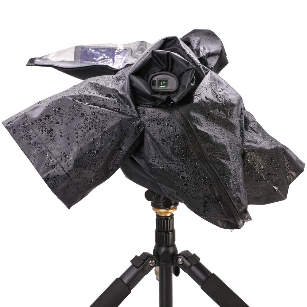 Cold Proof Rain Cover Sleeve for Selected Camcorders (M, Black)