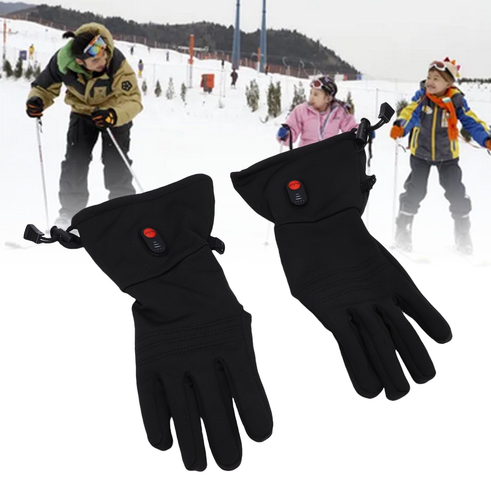 Forros de Guantes Calefactables con Pantalla Táctil Recargable, Guantes Gruesos y Cálidos para Ciclismo, esquí y Senderismo