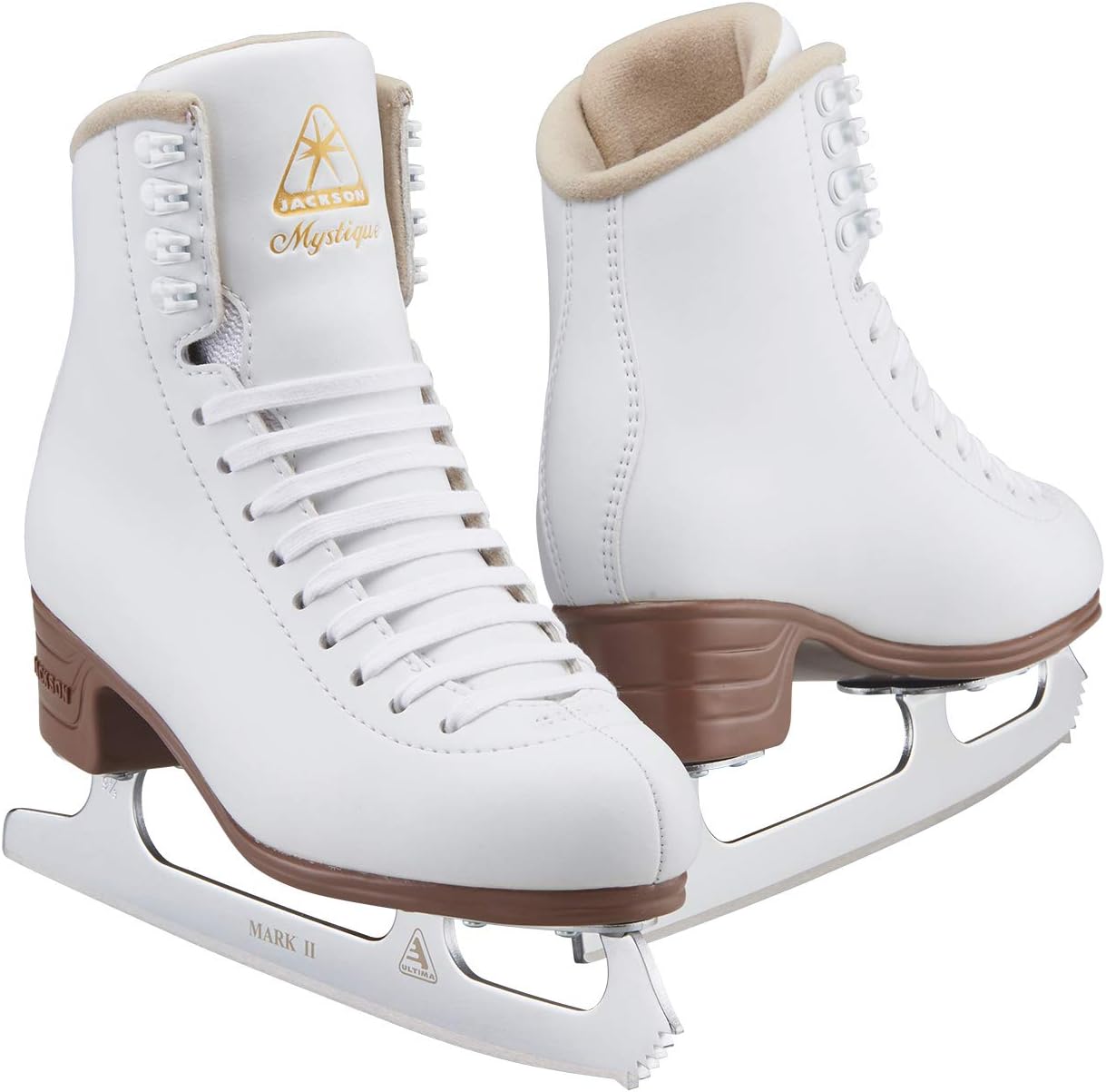 (Adult 6, White) - Jackson Ultima JS1490 JS1491 JS1494 Mystique Series / Women and Girls Figure Ice Skates