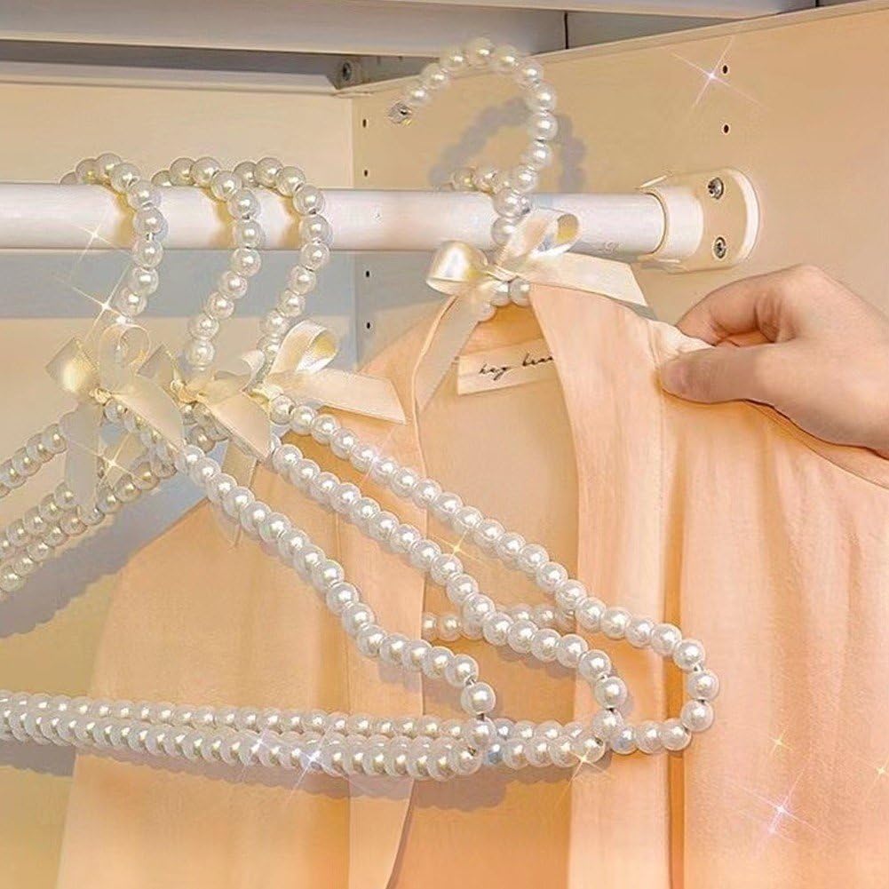 Elegantes Kleid mit Perlen und Schleife, 5er-Pack, Hochzeits- und Party-Outfits, stilvolle Kleidung und Hosen, perfekt für Schrankaufbewahrung und Kindermode