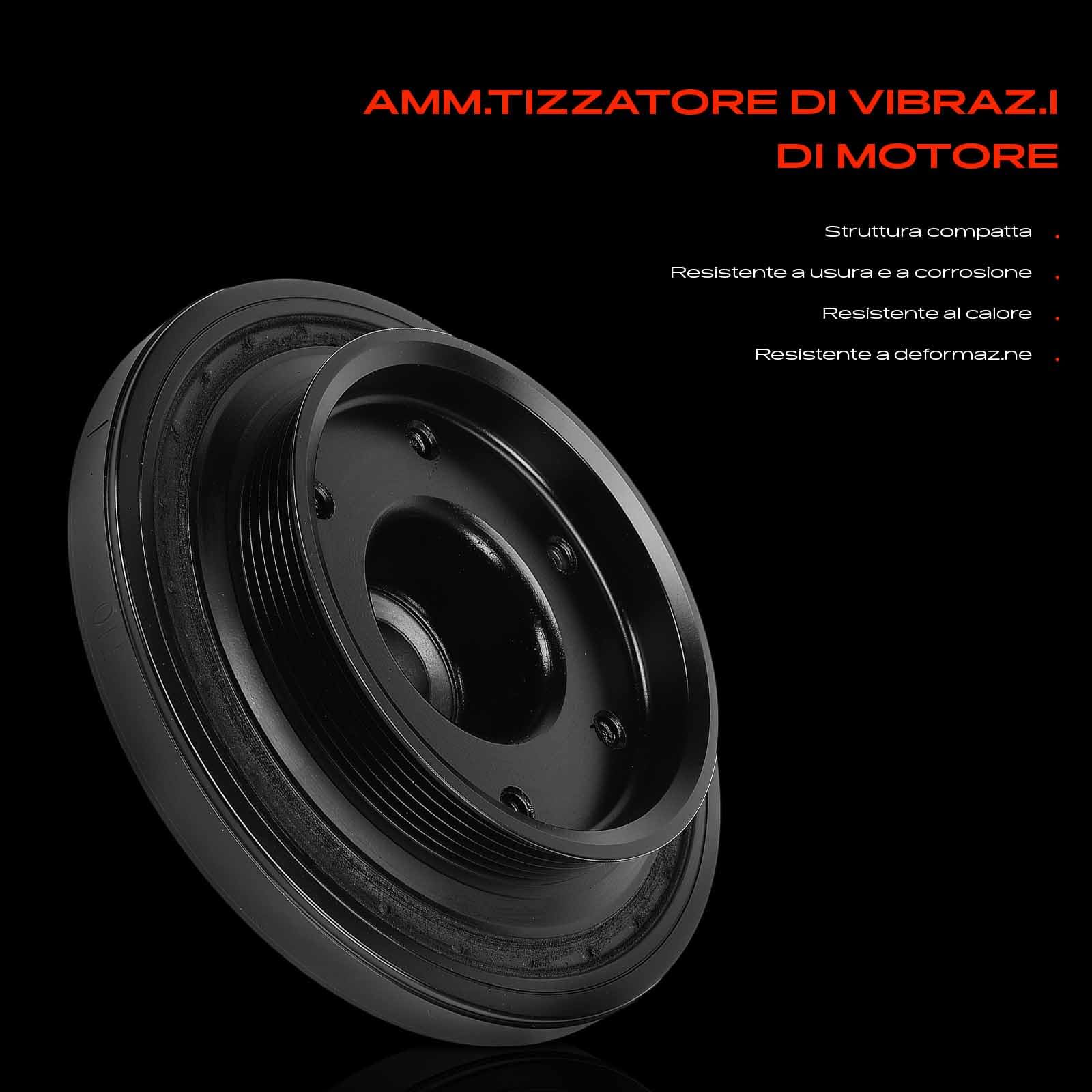 Frankberg Puleggia albero motore 6120300203 | Compatibile con: Classe C Modello T S203, Classe E Modello T S211, Autocarro pianale/telaio Classe E VF211, Classe E W211