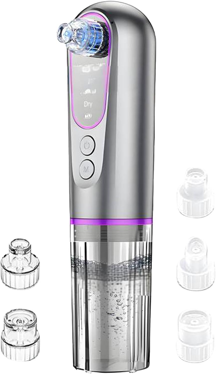 Pore Dirt Remover Vacuum, elektrisch oplaadbaar, zuiggereedschap, 3 aanpassingsniveaus, anti-tilt reiniger, gezichtsreiniger, neusreiniger voor vrouwen