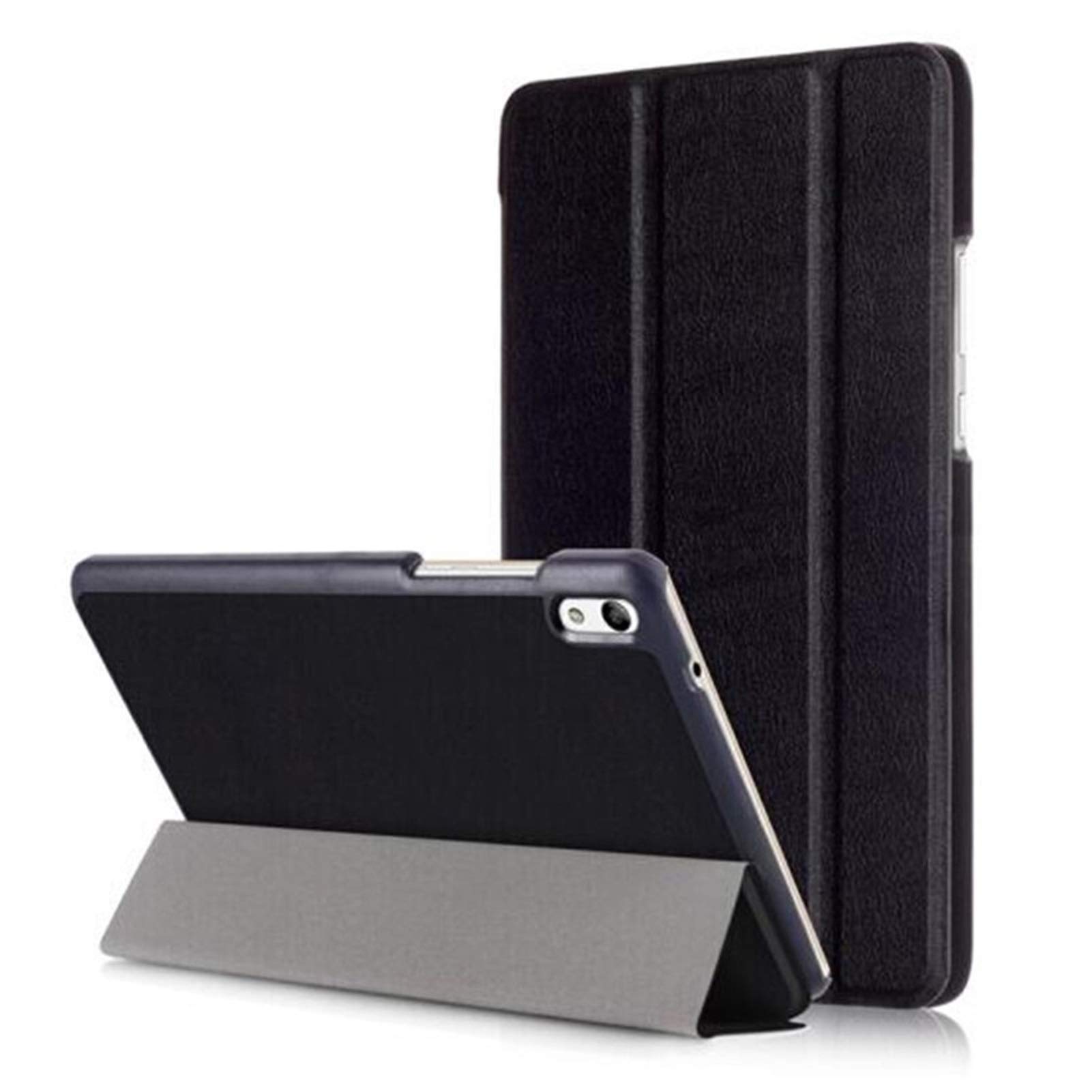 HHF Tab Accessories For Lenovo Tab 4 10, Tablet Case Custer Fold Flip Stand Leather Cover For Lenovo Tab 4 10 TB-X304N TB-X304F 10 Plus TB-X704F TB-X304 TB-X704 X304F (Color : KST TB4 10Plus Black)