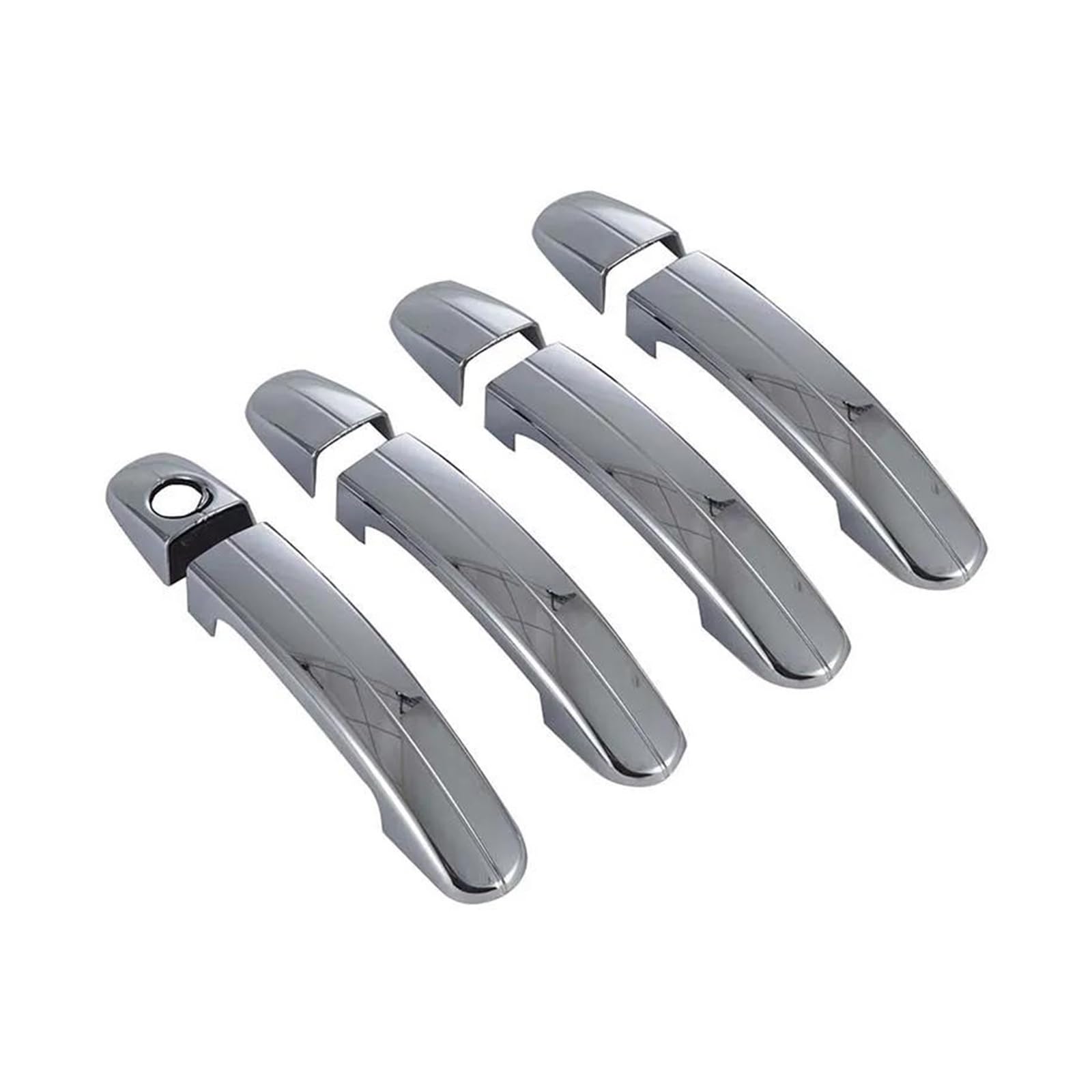 Cavinbdz Chrome Car Door Handle Cover Trim For Ford For Focus 2 Ii Mk2 3 Mk3 For Kuga For Ranger For Transit For Tourneo For Escape For C-Max (Chrome)