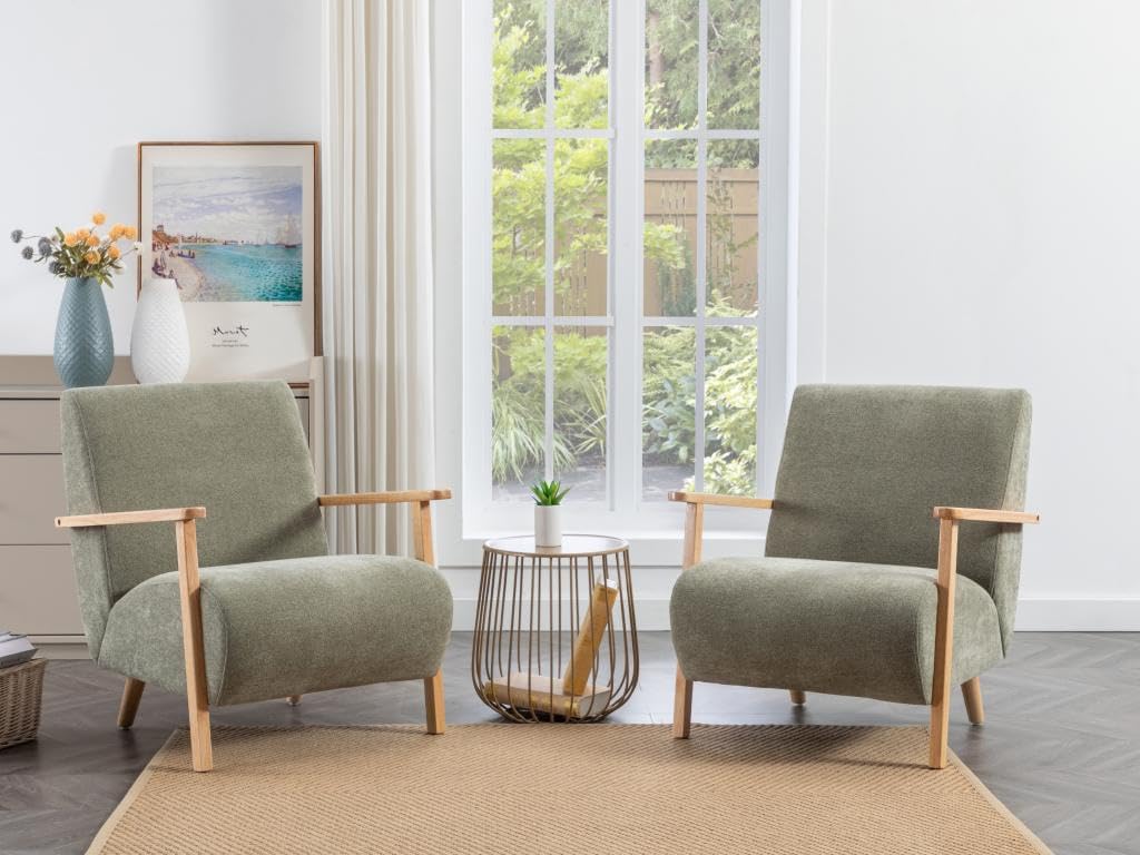 Two Vente-unique JULOMO armchairs in a living room setting