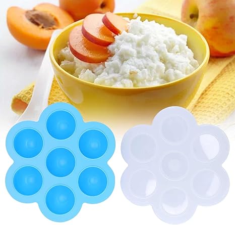 Amazon Co Jp 離乳食の型 マフィンを焼くためのふた付きの柔軟で便利なシリコン型 蒸し卵 家族のためのカップケーキ ホーム キッチン