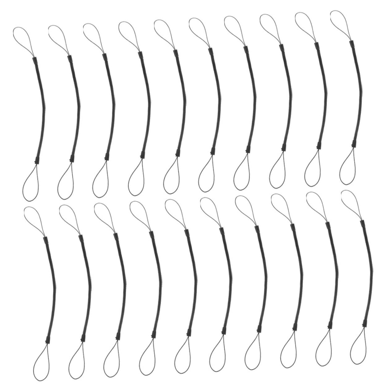 Housoutil Long-Lasting Plastic Anti-Lost Rope Lanyard Set for Stylus Pen Keychain Retractable Strings Elastic Holder