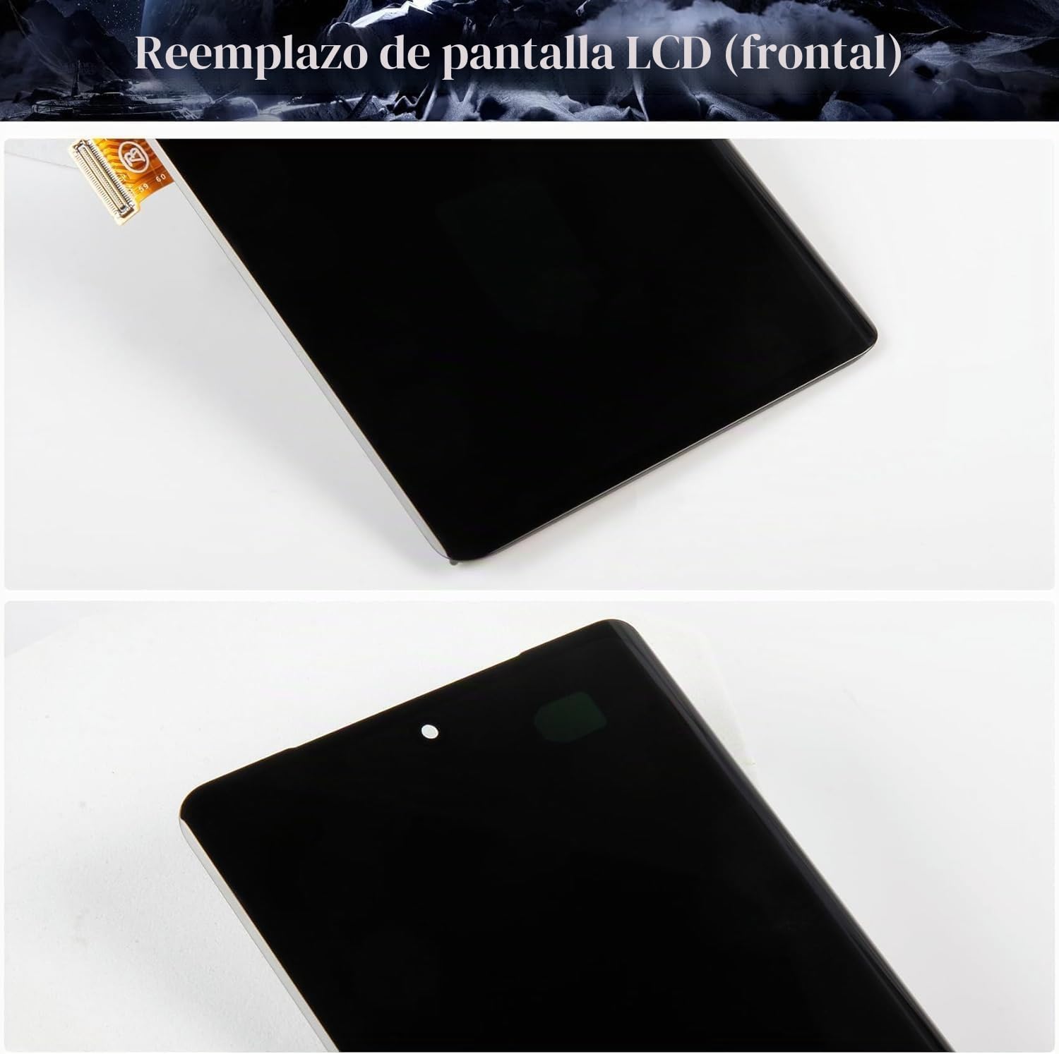 OLED para Google Pixel 7 Pro 5G, digitalizador LCD para Google Pixel 7 Pro, pantalla para Google Pixel 7 Pro GP4BC, GE2AE, GFE4J, reemplazo de montaje de pantalla táctil (con marco, negro)
