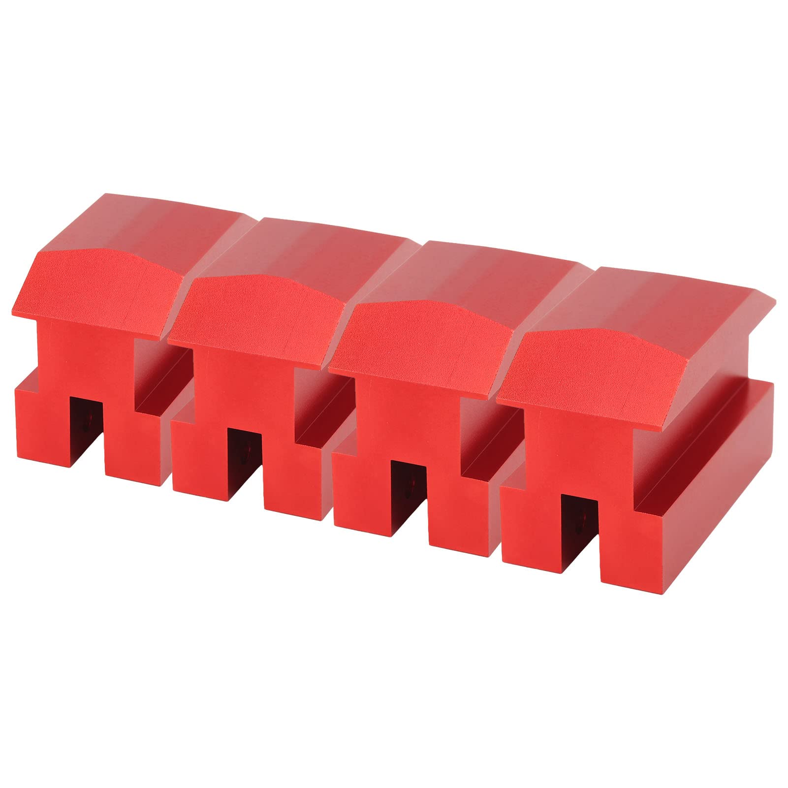 Podkładka do Podnośnika Kęsy Aluminiowe Podkładki Podnośnika Podkładka Podnośnika do Camaro 6. Generacji z Wyjątkiem Wymiennych, 4 Sztuki Czerwone Podkładki do Podnoszenia Podnośnika Śruba Podnośnika