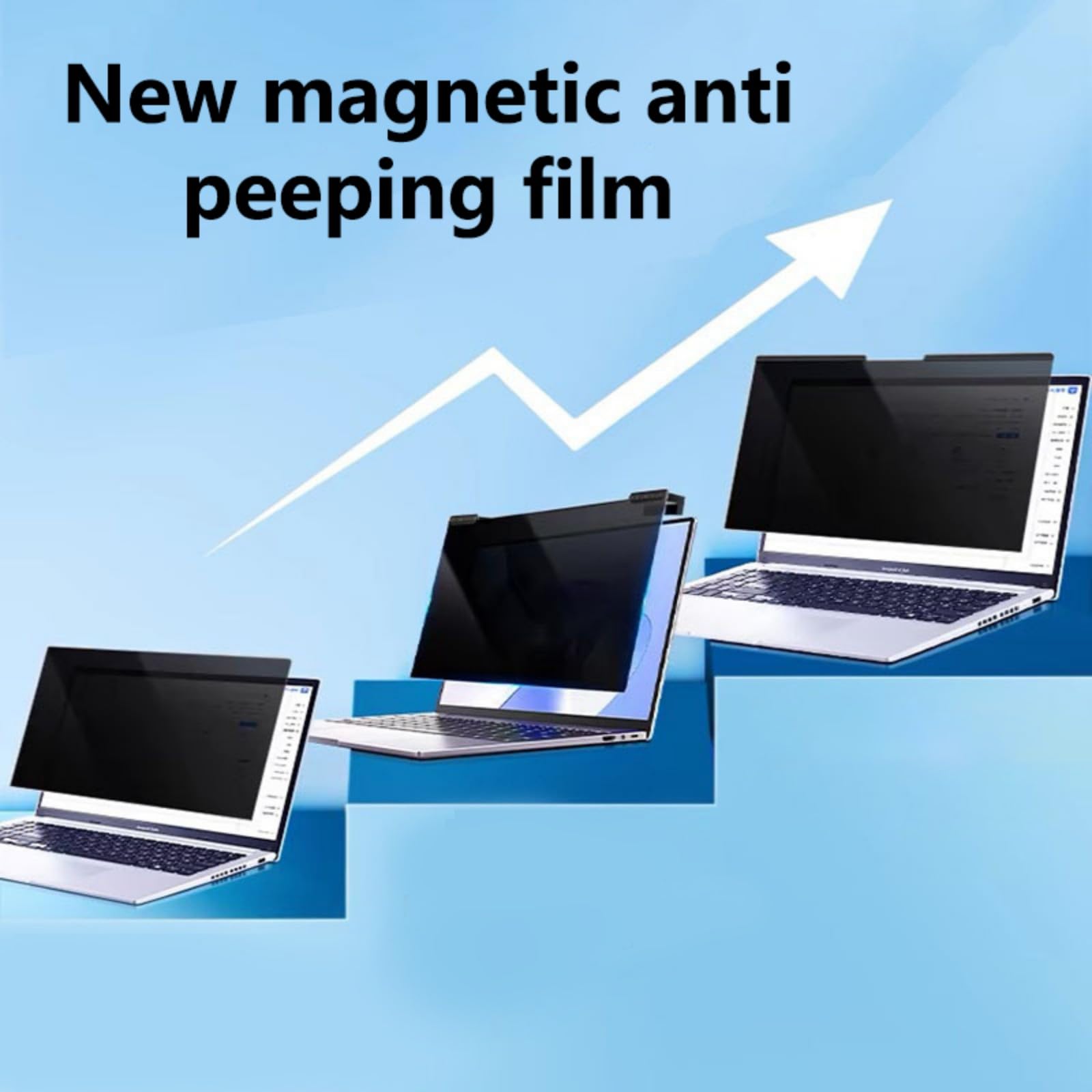 Laptop Bildschirmfilter für 12-17-Zoll Modelle, magnetisch, schnelle Installation und Entfernung, perfekt für geschäftliche Sichtschutz