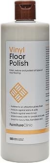 Vinyl Floor Polish - Polishes to a Glossy Sheen - Protects Against Stains - Fills Minor Scratches and Reduces Wear & Tear – For All Types of Vinyl Flooring - 500ml