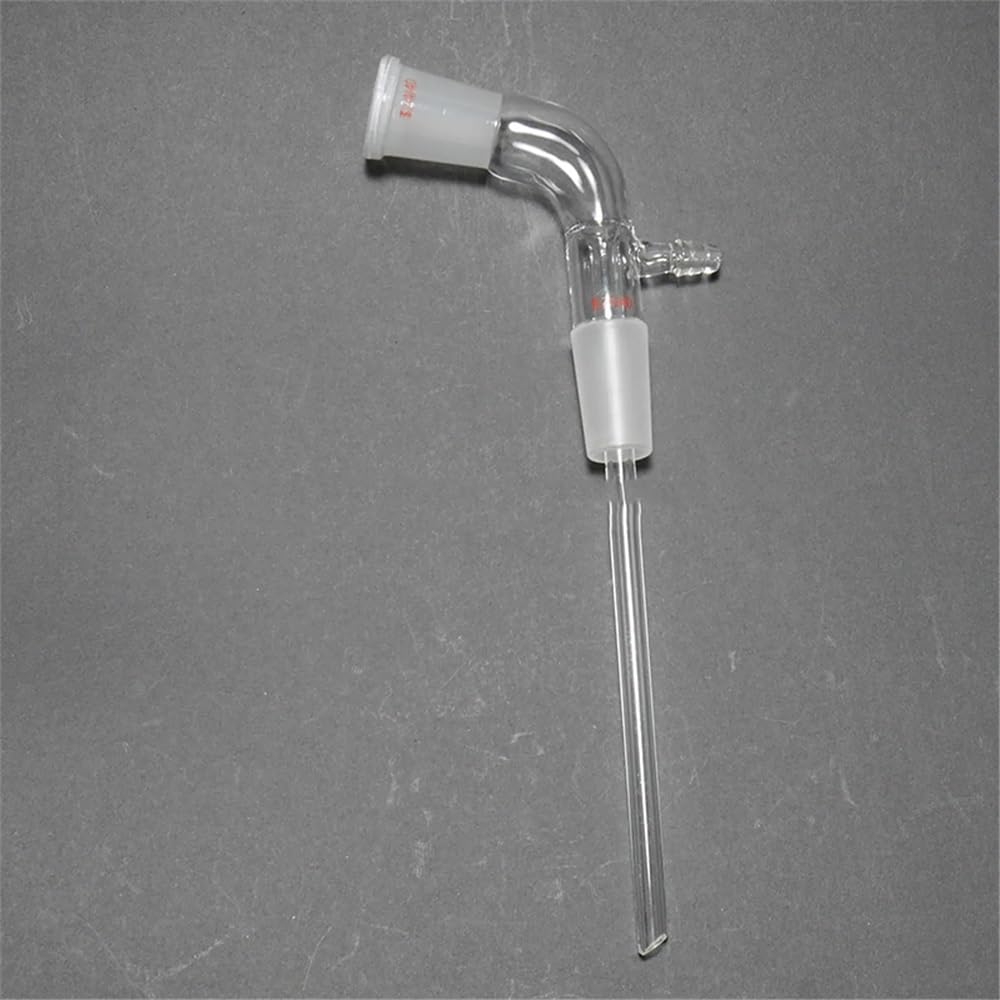 Cristalería de Laboratorio Adaptador de extracción de vidrio 24/40 con tubo de 150 mm de longitud for cristalería de laboratorio