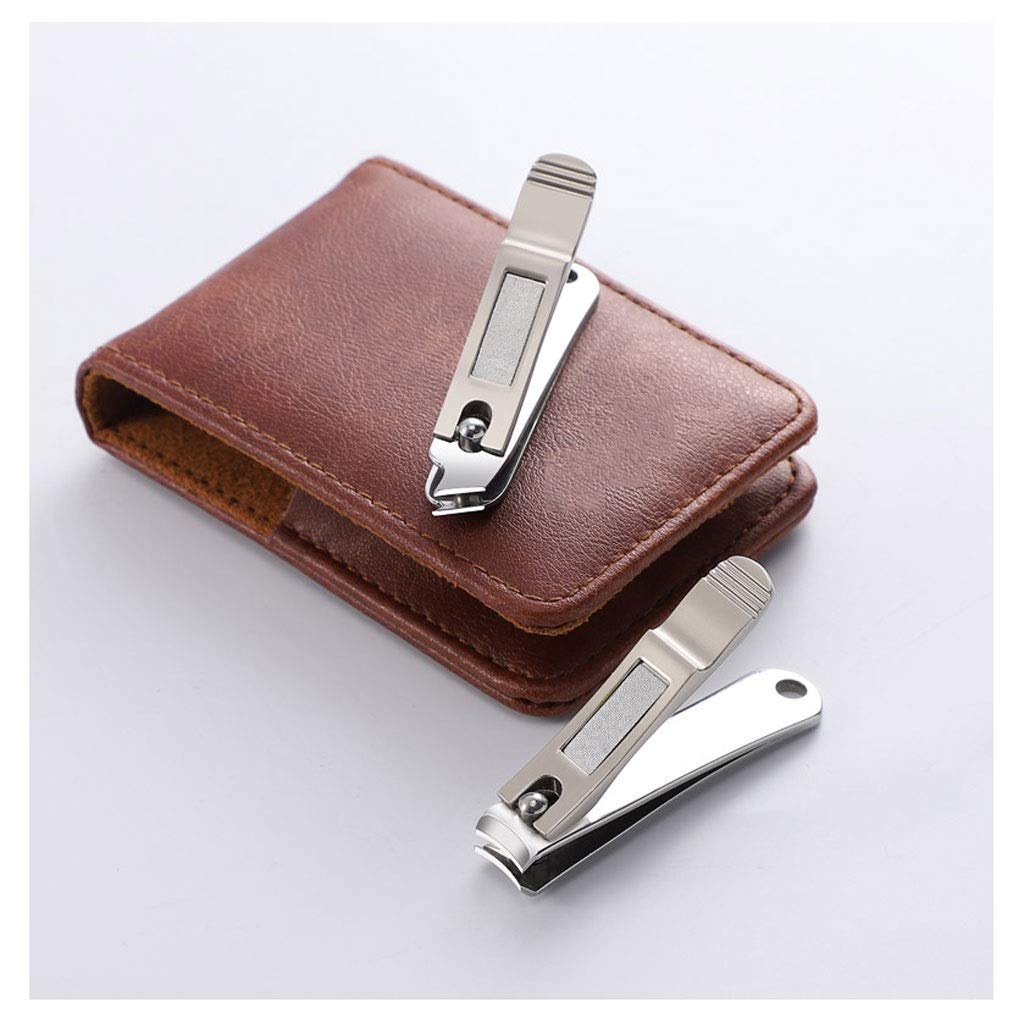 Profesional Cortaúñas 4 piezas Nail Clippers Conjunto belleza del acero inoxidable Clippers oblicua del clavo regalo Cuidado de la caja portable de la manera Clippers herramienta del clavo Set de Mani