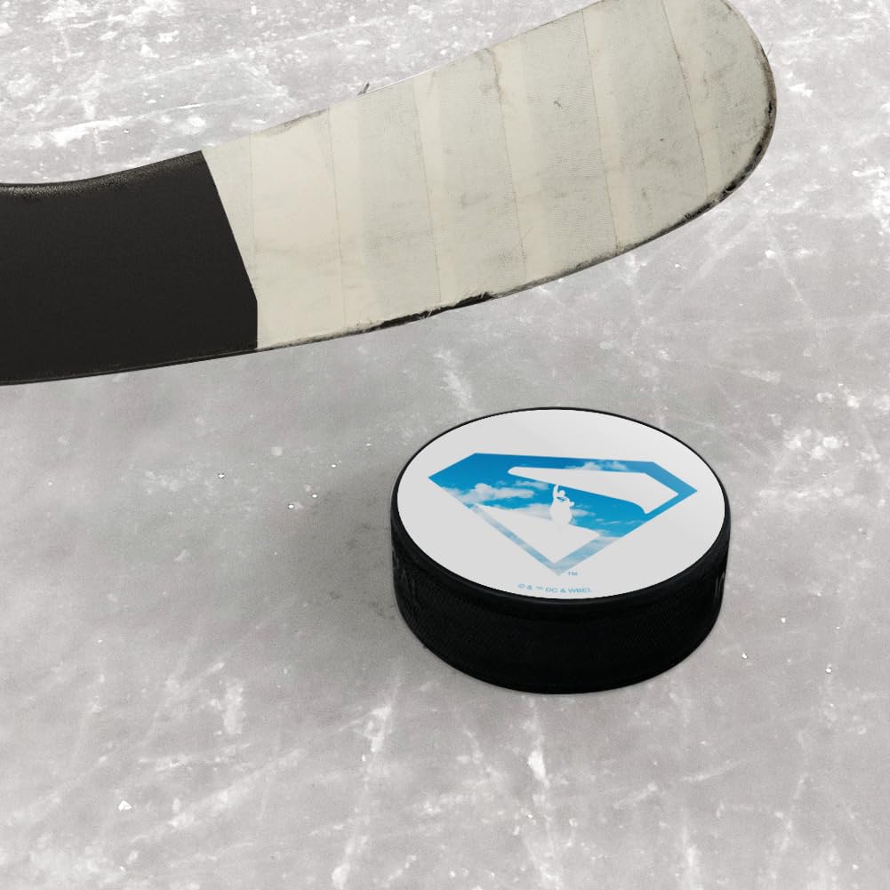 Superman 2025 Movie Cloud Shield Ice Hockey Puck