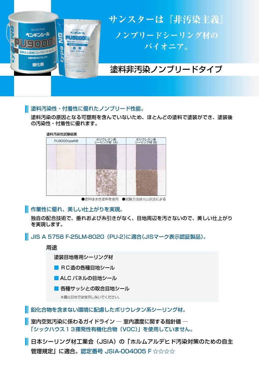 Amazon.co.jp: サンスター技研 ペンギンシール PU9000 TypeNB＜2成分形