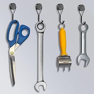 Lokediren 18Lbs 180 Heavy Duty Magnetic Hooks, Super Strong Cruise Ships Magnetic Hook for Hanging, Grill, Kitchen, Refrigerator, Wreath, Keys Holders, Towel-4 Pack(Black)