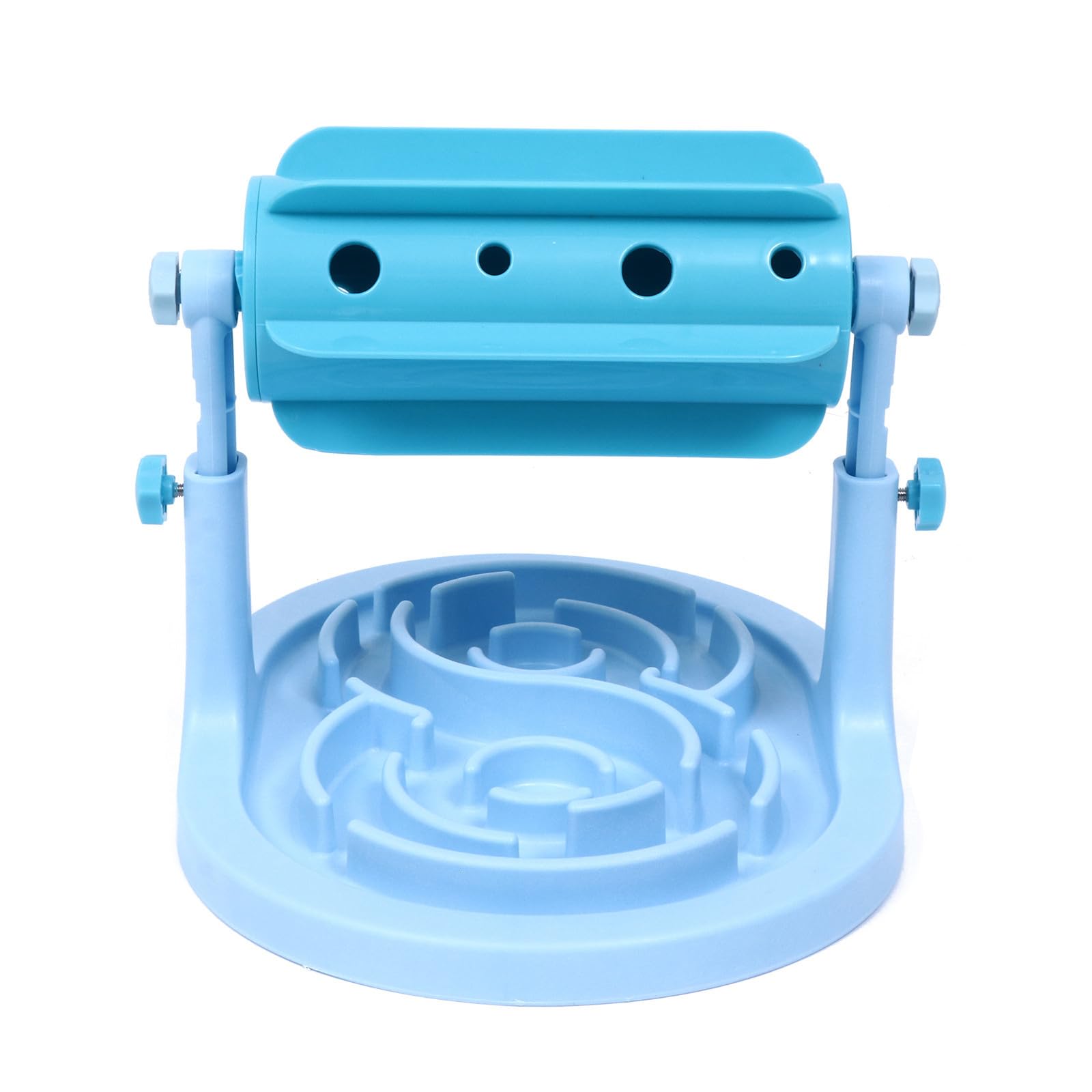 Dispensador de Alimentos Rodante Fugas, Comedero Lento Ajustable