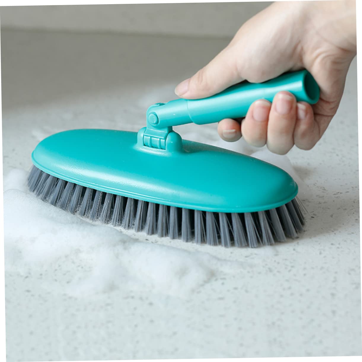 Cepillo de Limpieza de Piso de Mango Flexible Herramienta de para Azulejos Durable para Hogar y Baño