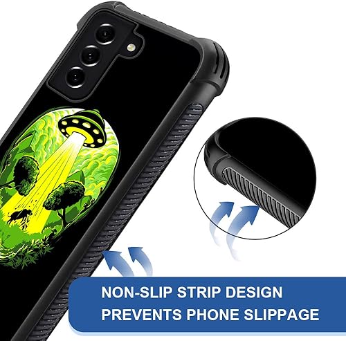 Vista 77 de Funda compatible con Samsung Galaxy S21 Plus, diseño gráfico de bandera de águila en blanco y negro, acrílico, a prueba de golpes, antiarañazos