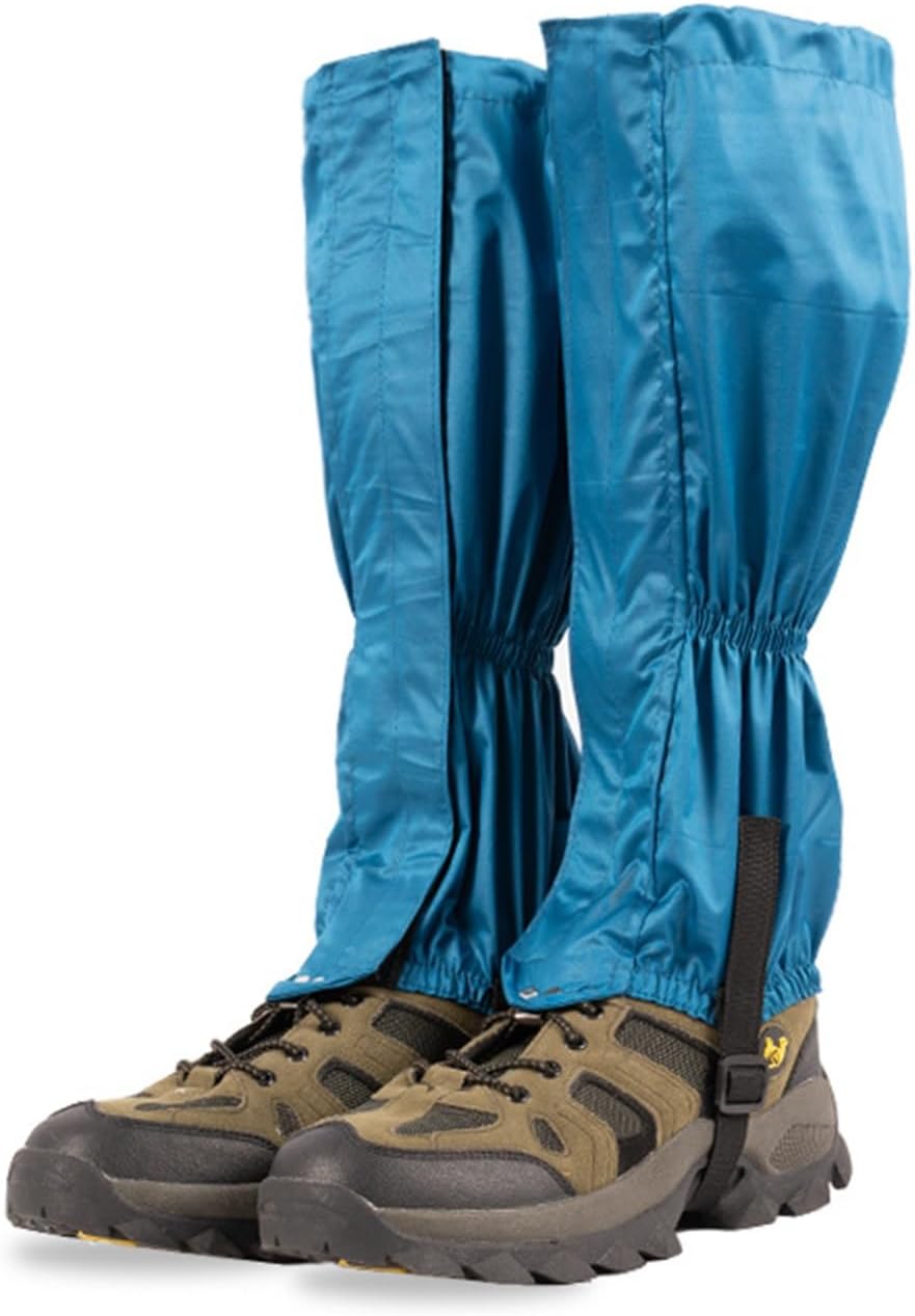 Leg Gaiters,A Pair of Adjustable Gaiters,200D Nylon Portable Shoe Covers,for Snow Hiking Mountaineering Camping
