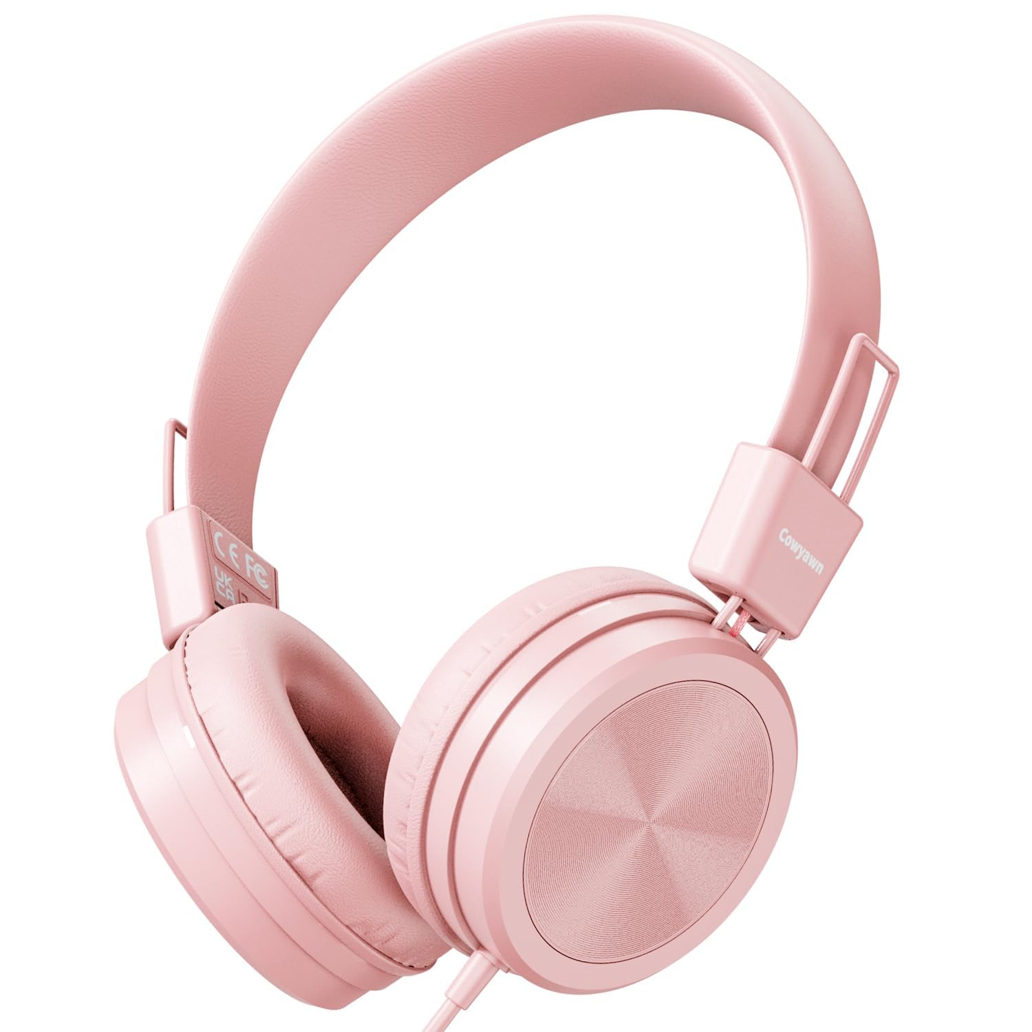 Cowyawn Cuffie per bambini, con limitatore di volume sicuro 94 dB, cuffie cablate per la scuola per bambini, design regolabile e flessibile, per ragazzi e ragazze
