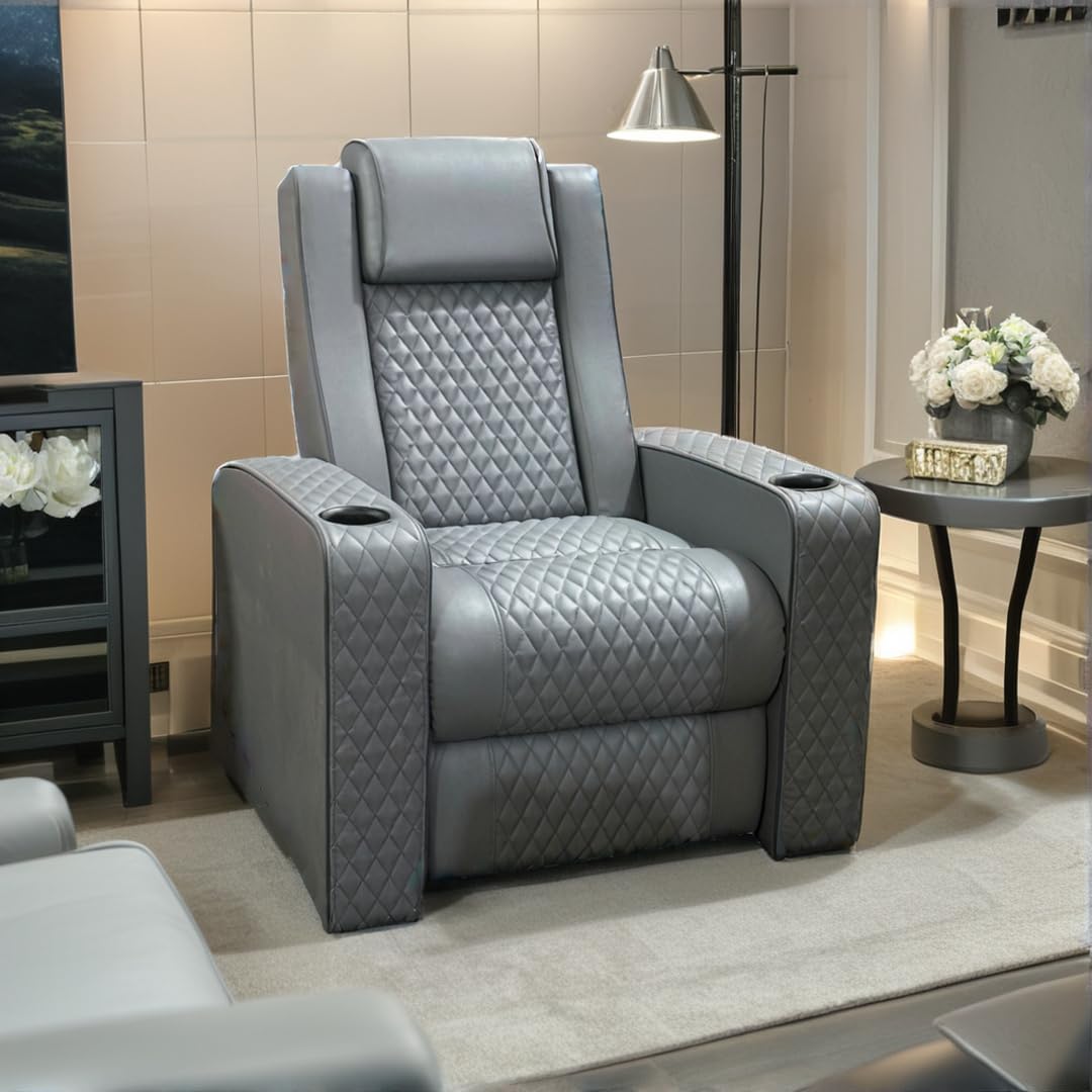 Lofty Dreams Automatic Recliner Sofa 1 Seater - Luxurious Design, Plush Support, Durable Build, and 5-Year Warranty for Ultimate Comfort