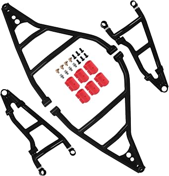 High Clearance Front Upper & Lower A-Arms Kit for 2017+ UP Can-Am Maverick X3 64" Body/ 900/ Turbo DS/Turbo XRC/Turbo RR XDS/MAX Turbo DS - Black