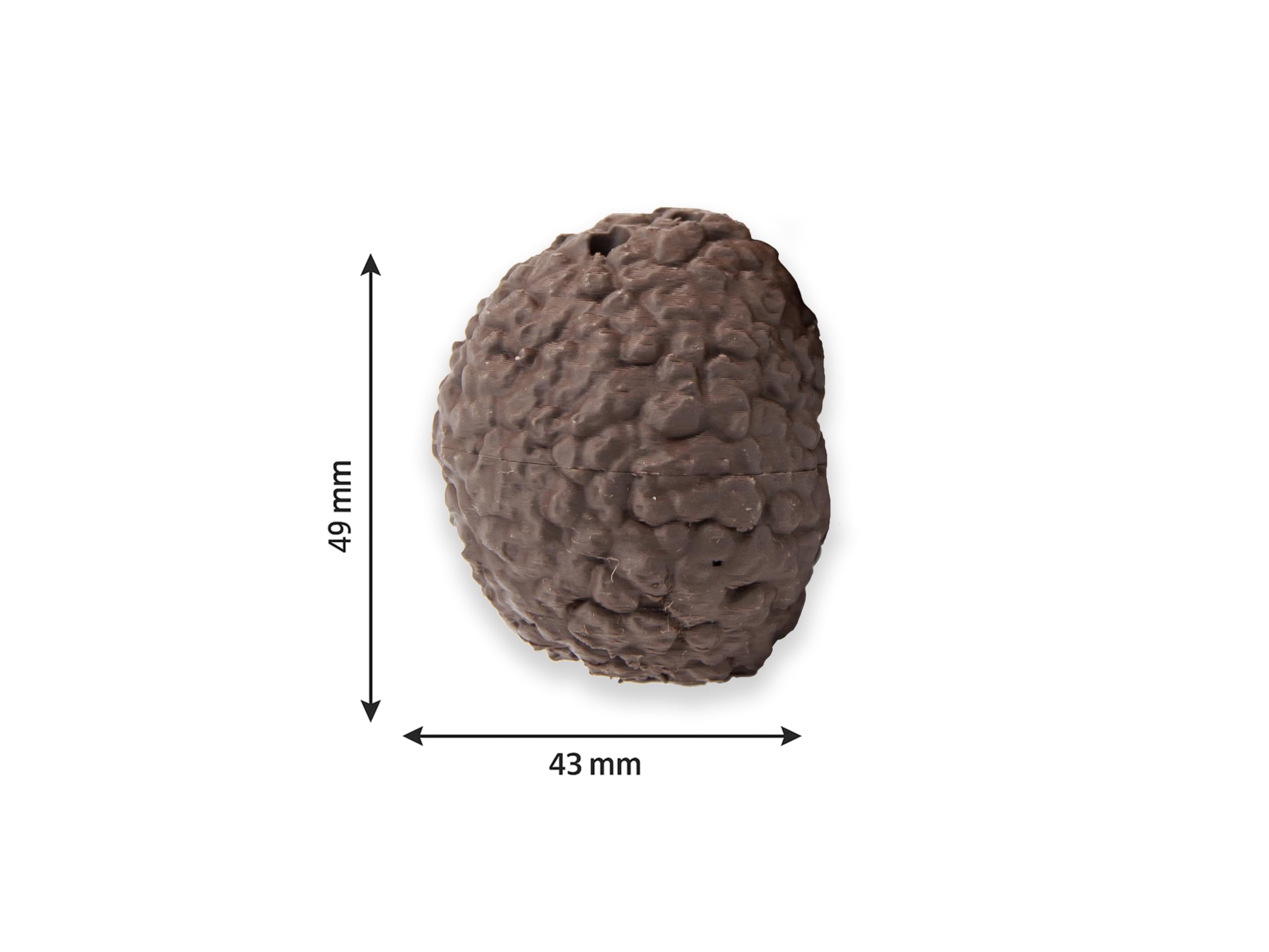Generico Lot de 2 faux truffes pour dressage pour chiens – Fermeture à baïonnette, récipient à huile de truffe, lavable et réutilisable, marron foncé