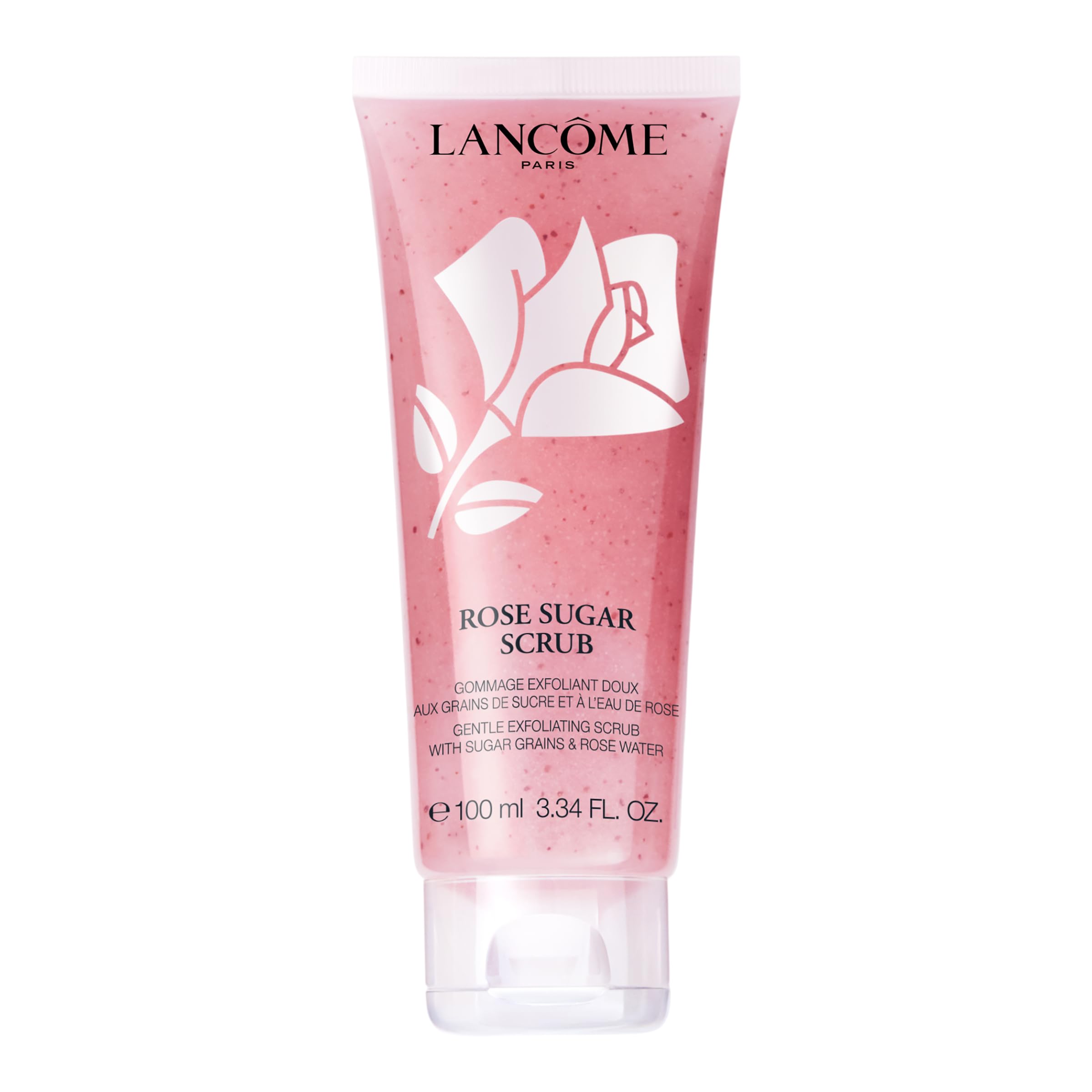Lancôme - Rose Sugar Scrub Gommage Exfoliant Doux - Soin Exfoliant Doux aux Grains de Sucre et à l'Eau de Rose - Hydrate, Apaise, Adoucit - Tous Types de Peaux, même Sensibles - Fabriqué en France