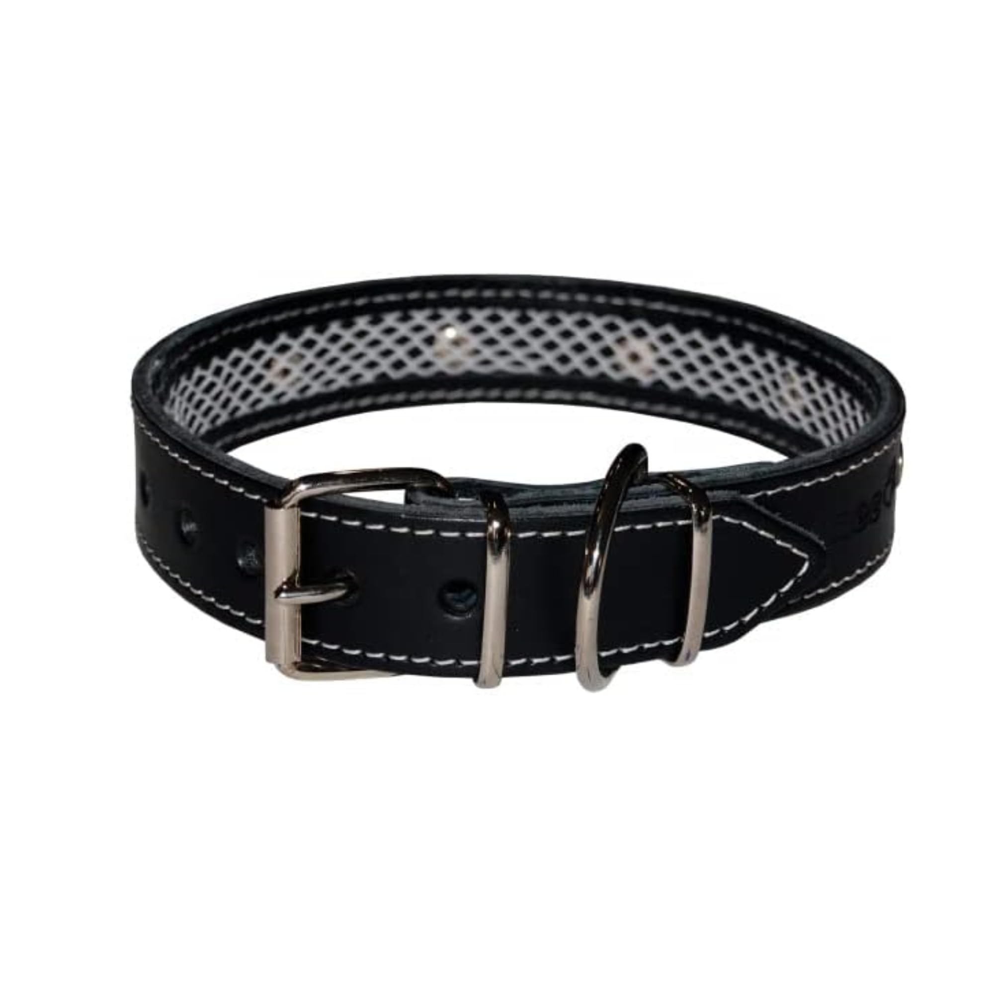 Haoyueer - Collare Per Cani In Pelle Con Rivetti Borchiati, Larghezza 5 Cm, Elegante Collare In Pelle Per Cani Di Taglia Media E Grande: Pitbull, Ecc. ( L, Mimetico - Foto 2