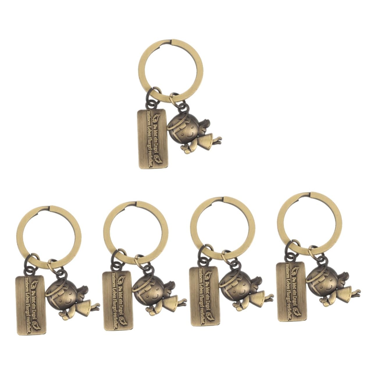 SHERCHPRY Metall Schlüsselanhänger Schlüsselanhänger Schlüsselanhänger Zubehör Süßer Schlüsselanhänger Taschenanhänger Ornament Engel Schlüsselanhänger Engel