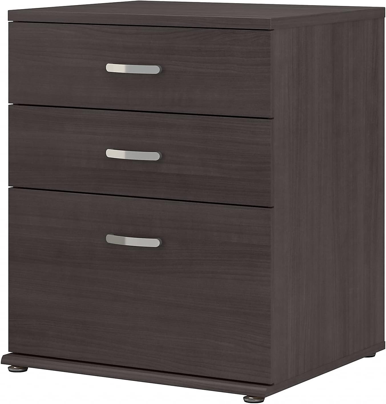 Bush Business Furniture Universal Floor Storage Cabinet with Drawers in Storm Gray