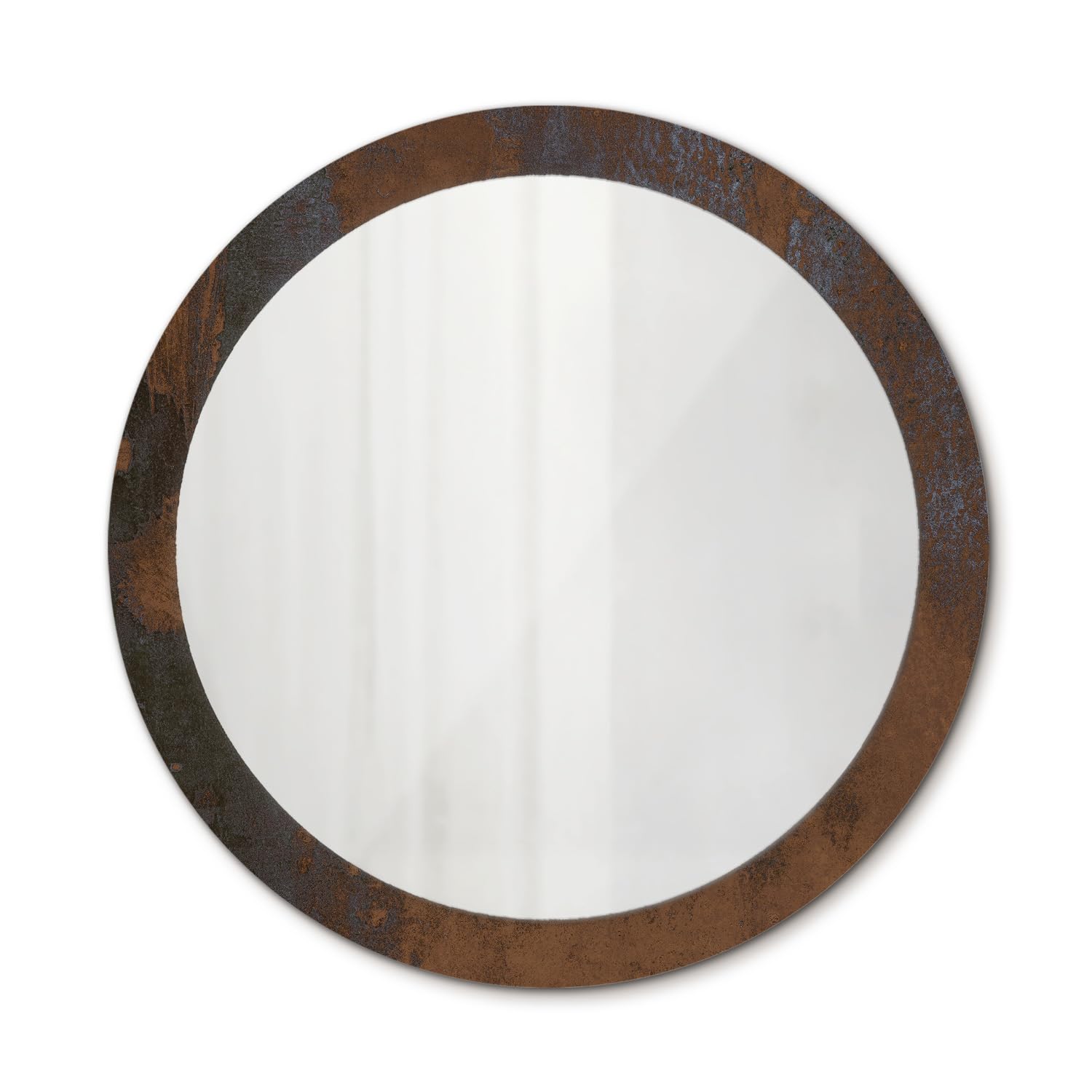 Miroir design moderne 90 cm rond pour illuminer une pièce sombre sans cadre