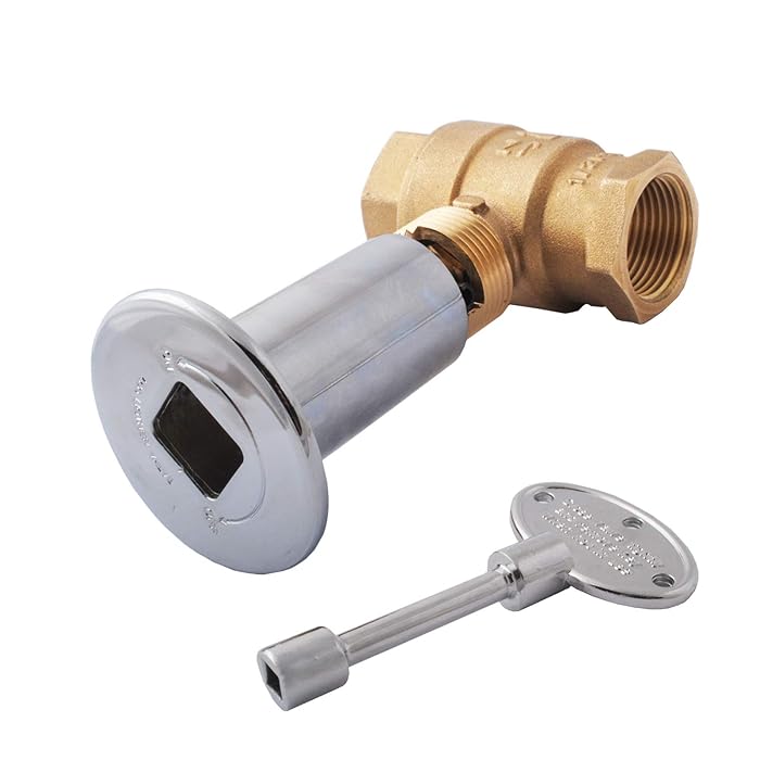 Buy Gas Fire Pit Key Valve Kit 3/4 Inch, Straight Quarter Turn Shut Off