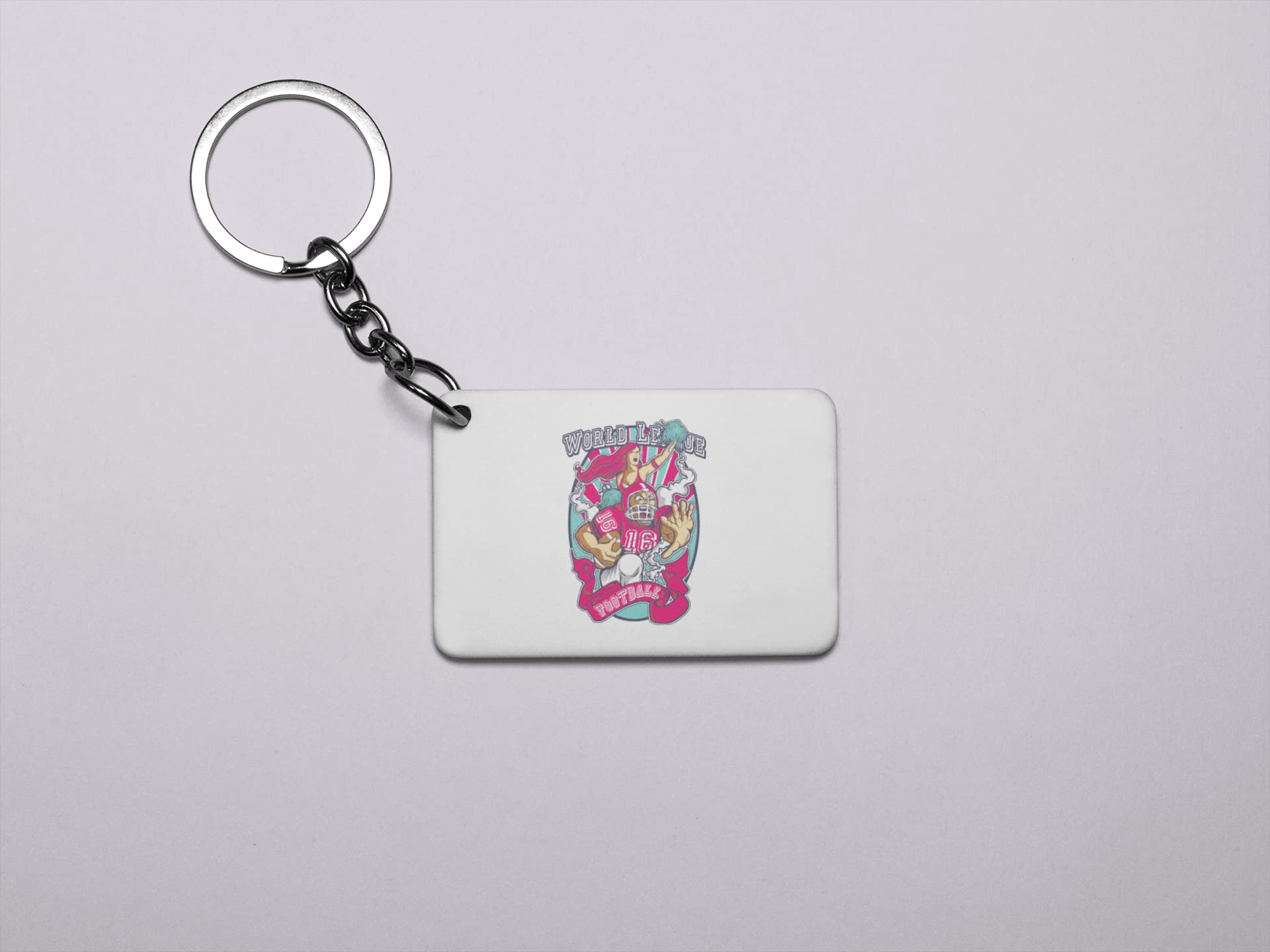 NeviCollections World League Football - Printed Acrylic Keychains (Pack Of 2)