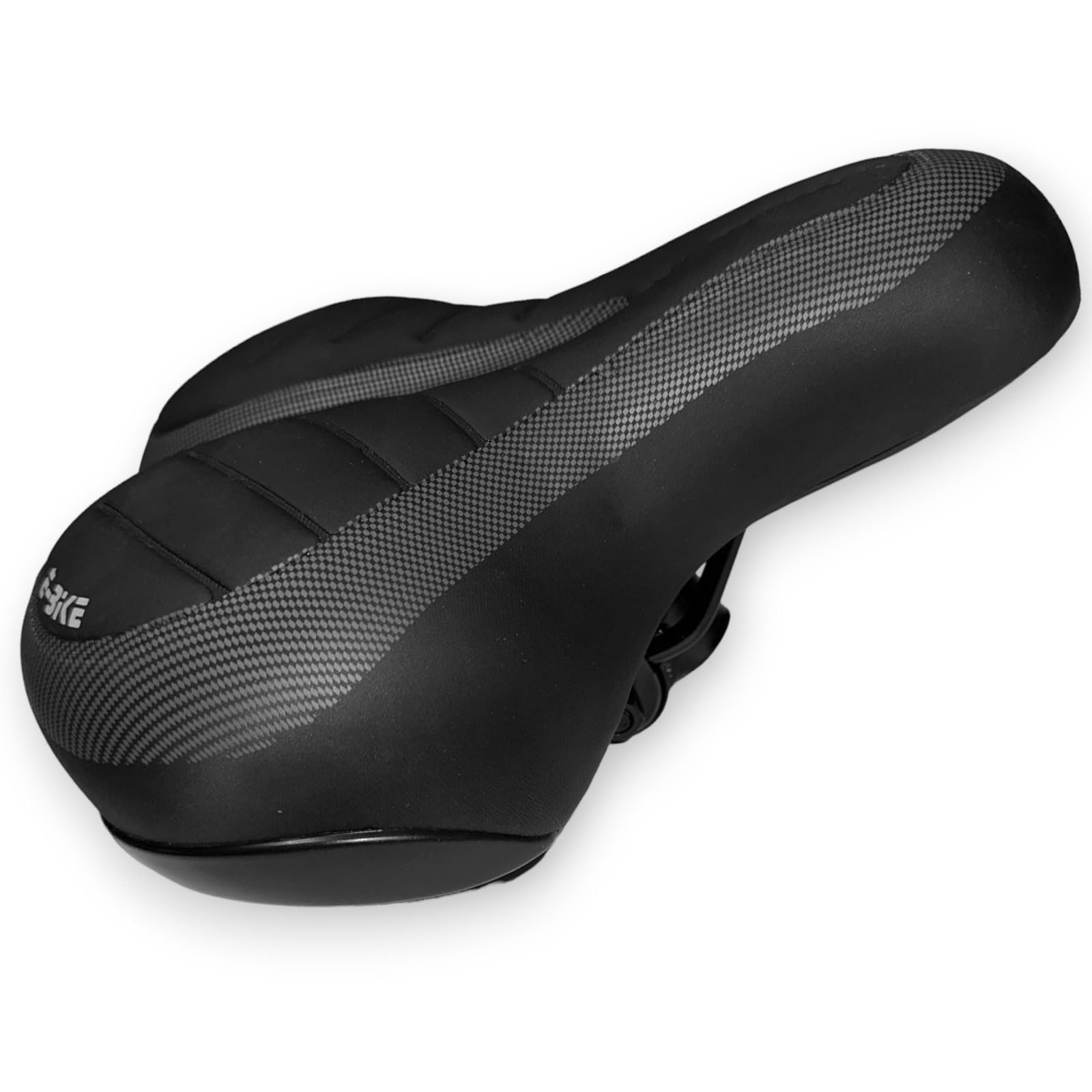Siodełko rowerowe, komfortowe siodełko rowerowe, szerokie, damskie, męskie, czarne, typ E-Bike, ergonomiczne, amortyzujące wstrząsy, oddychające, wodoszczelne, wygodne siodełko rowerowe