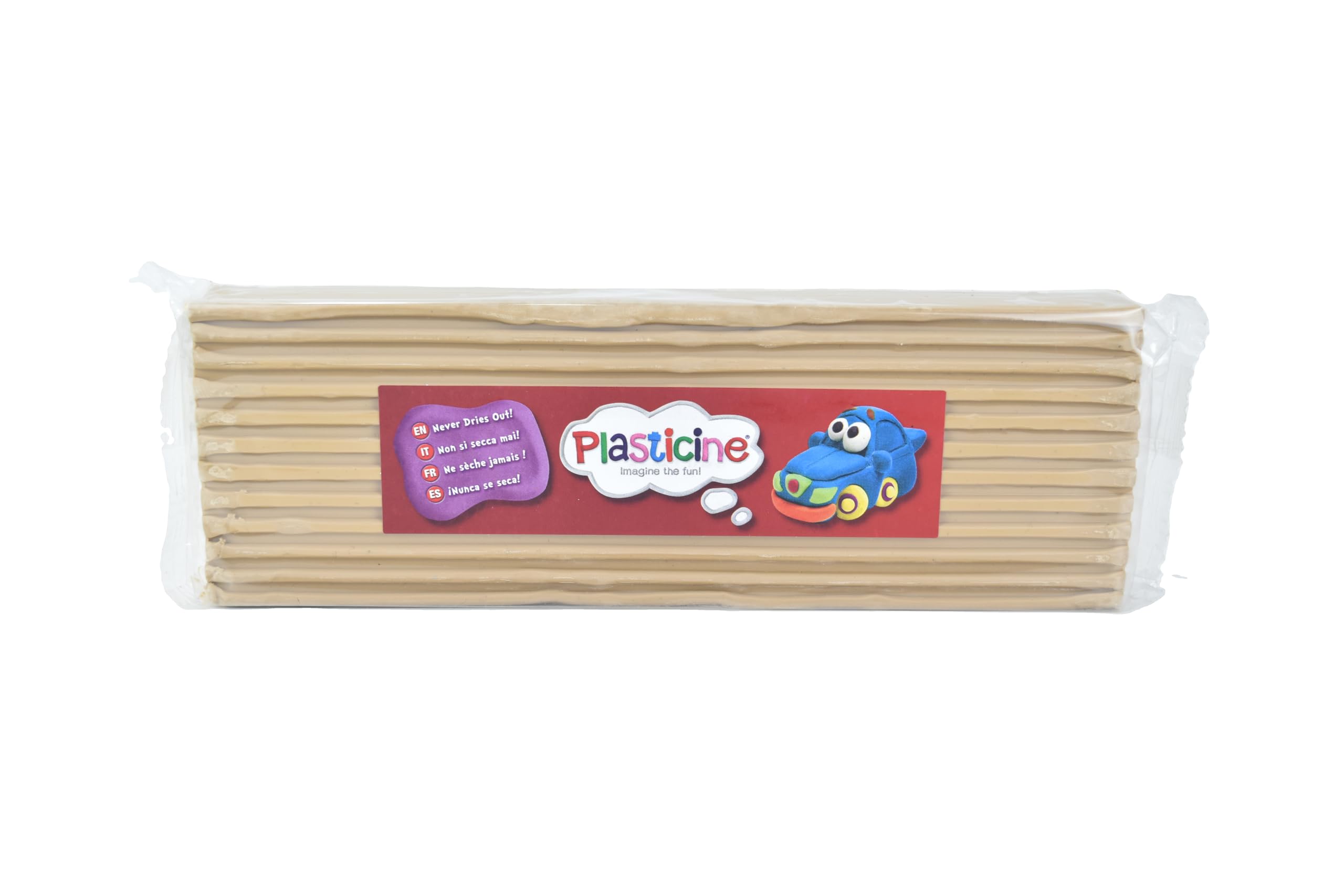 Plasticine 400g, Tan, Modelliermasse für Animatoren und Modellbauer, leicht zu formen, ideal für Skulpturen, Modelle und Stop-Motion