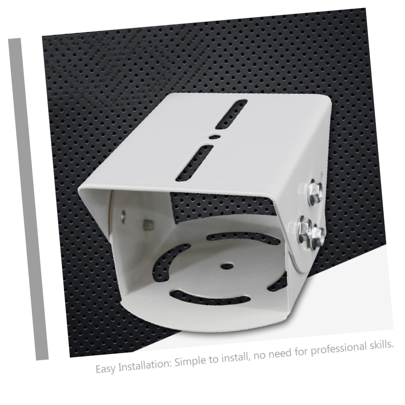 VILLCASE Supporto per Telecamera di Sorveglianza Staffa da Parete Versatile in Acciaio Bianco, 2 Pezzi, Facile da Installare e Antiruggine per Sistemi di Sicurezza